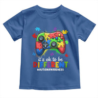 Video Game Autism Awareness Toddler T Shirt It's Ok To Be Different Kids
