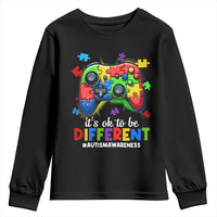 Video Game Autism Awareness Youth Sweatshirt It's Ok To Be Different Kids
