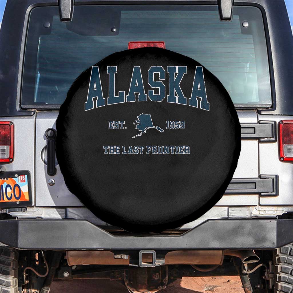 Alaska Spare Tire Cover Vintage Sports Design The Last Frontier Souvenirs - Wonder Print Shop