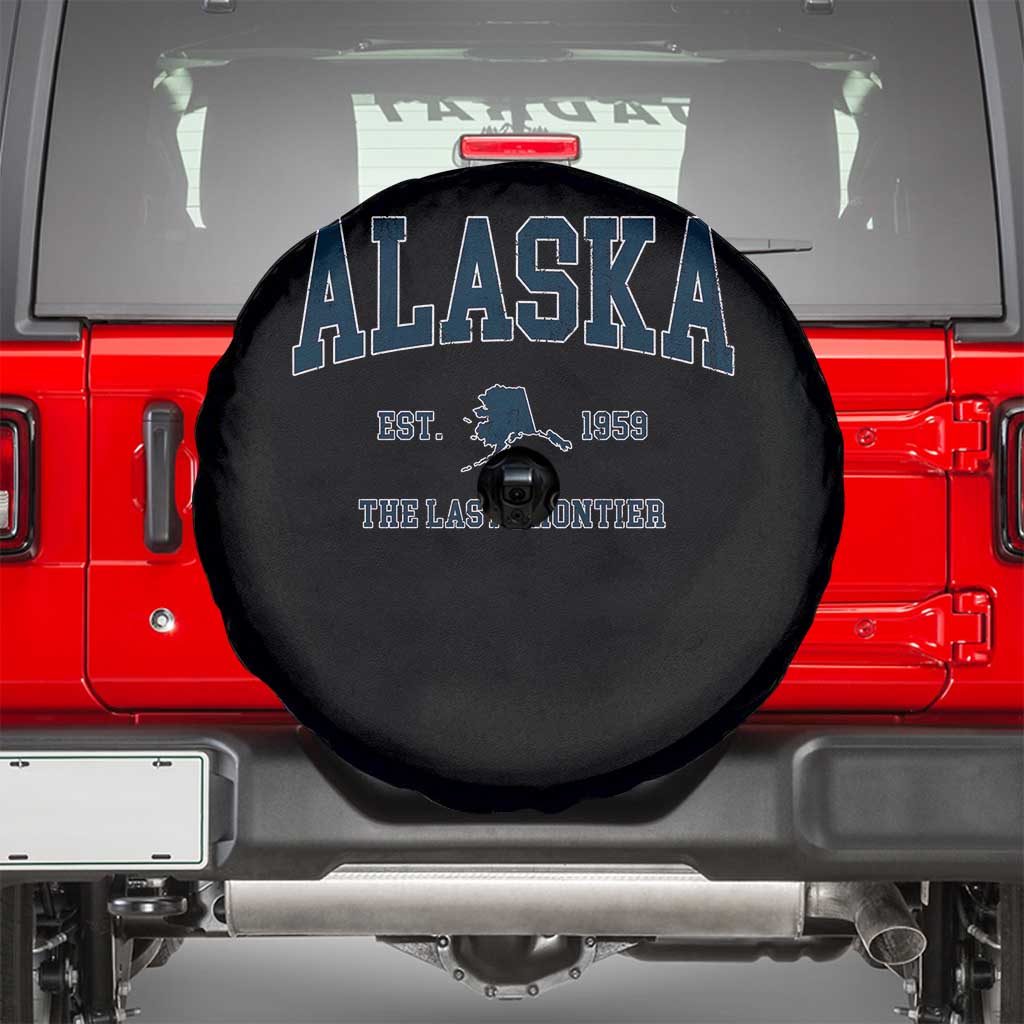 Alaska Spare Tire Cover Vintage Sports Design The Last Frontier Souvenirs - Wonder Print Shop