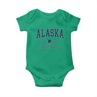 Alaska Baby Onesie Vintage Sports Design The Last Frontier Souvenirs - Wonder Print Shop