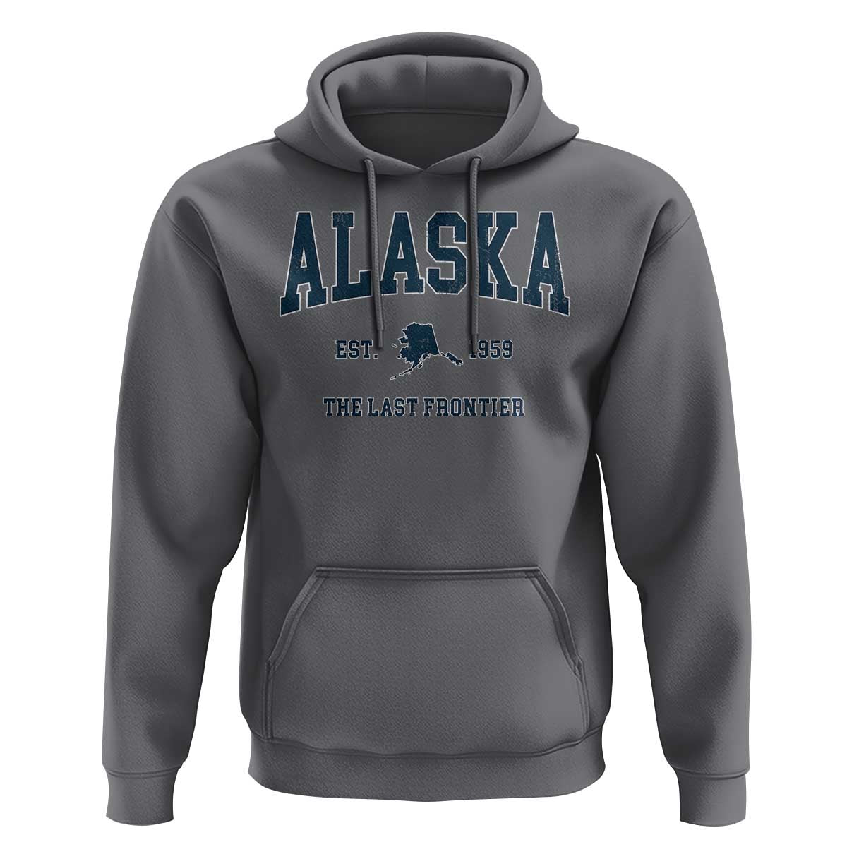 Alaska Hoodie Vintage Sports Design The Last Frontier Souvenirs - Wonder Print Shop