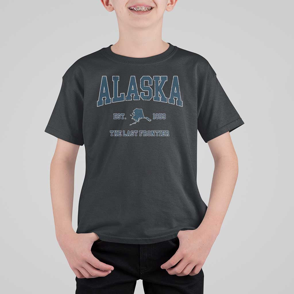 Alaska T Shirt For Kid Vintage Sports Design The Last Frontier Souvenirs - Wonder Print Shop