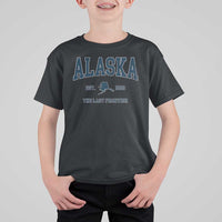 Alaska T Shirt For Kid Vintage Sports Design The Last Frontier Souvenirs - Wonder Print Shop