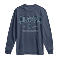 Alaska Long Sleeve Shirt Vintage Sports Design The Last Frontier Souvenirs - Wonder Print Shop