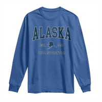 Alaska Long Sleeve Shirt Vintage Sports Design The Last Frontier Souvenirs - Wonder Print Shop