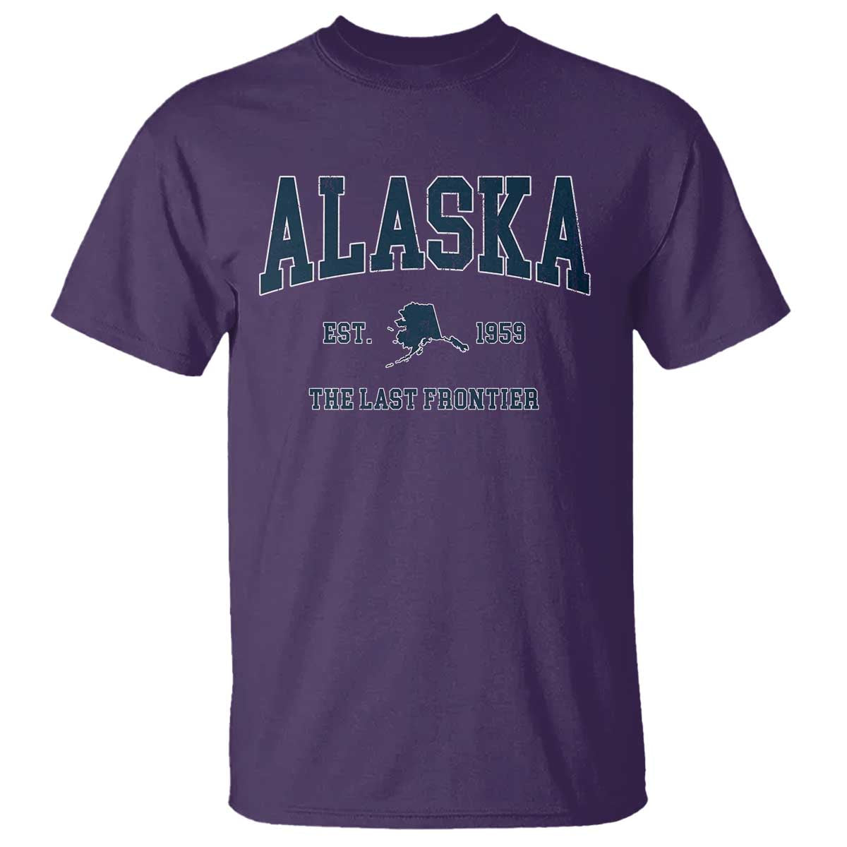 Alaska T Shirt Vintage Sports Design The Last Frontier Souvenirs - Wonder Print Shop