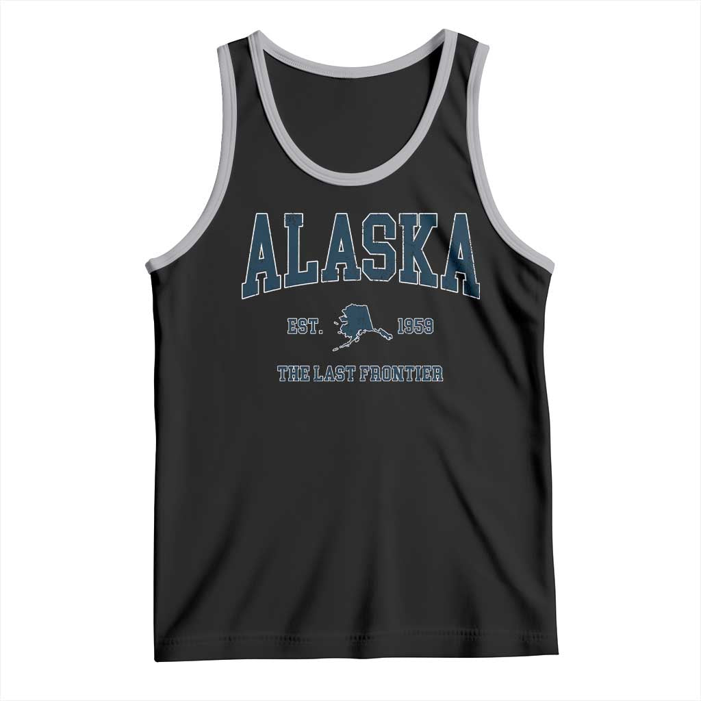 Alaska Tank Top Vintage Sports Design The Last Frontier Souvenirs - Wonder Print Shop
