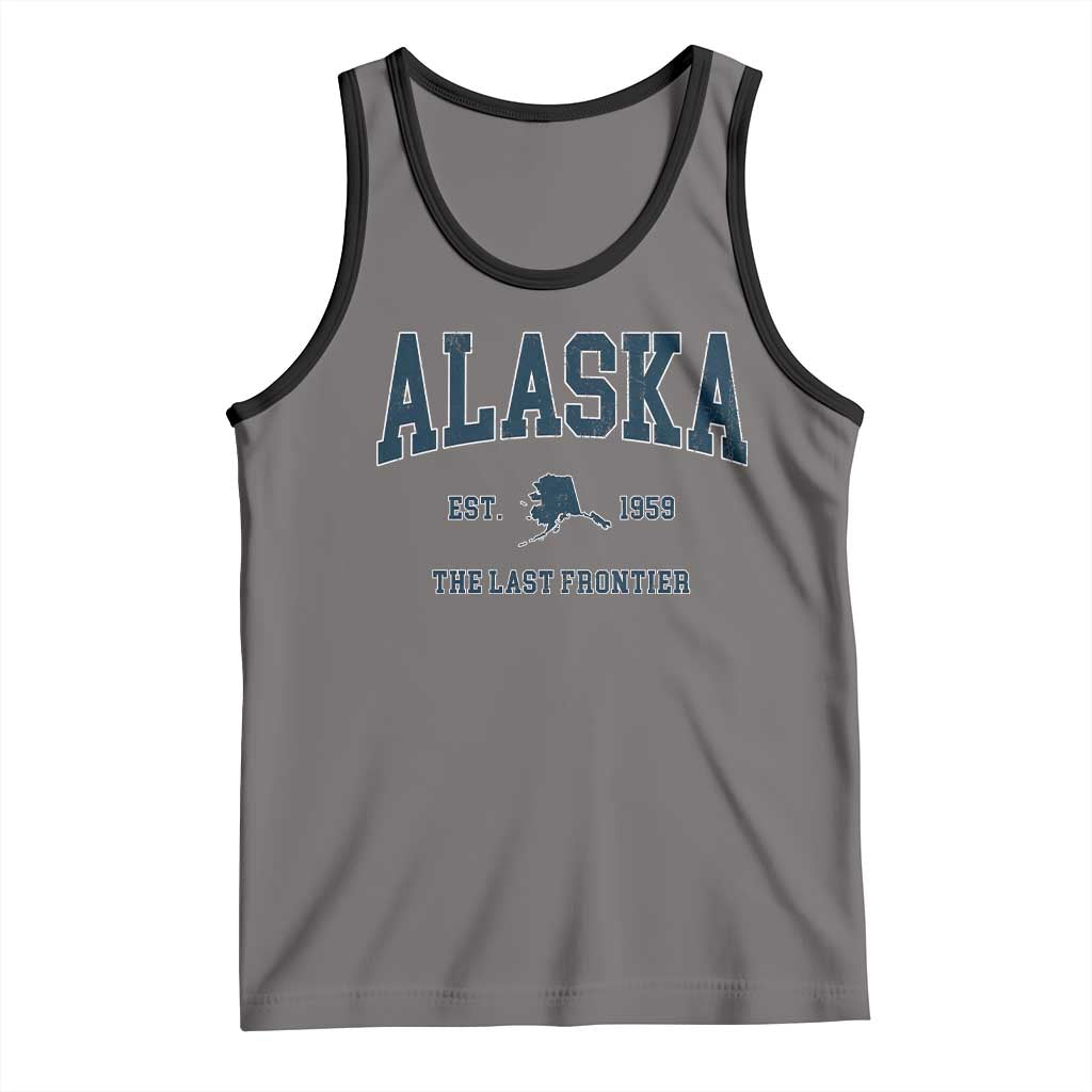 Alaska Tank Top Vintage Sports Design The Last Frontier Souvenirs - Wonder Print Shop