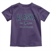 Alaska Toddler T Shirt Vintage Sports Design The Last Frontier Souvenirs - Wonder Print Shop
