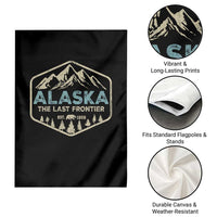 Vintage Alaska The Last Frontier Garden Flag Retro Alaskan Bear Mountain Souvenir - Wonder Print Shop