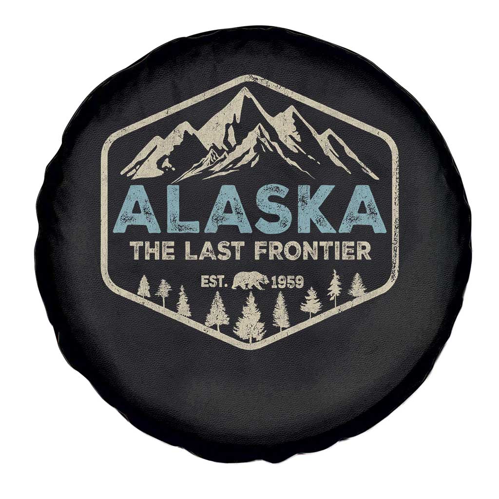 Vintage Alaska The Last Frontier Spare Tire Cover Retro Alaskan Bear Mountain Souvenir - Wonder Print Shop