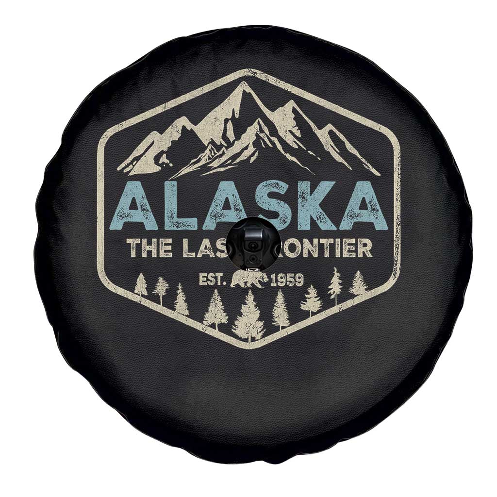 Vintage Alaska The Last Frontier Spare Tire Cover Retro Alaskan Bear Mountain Souvenir - Wonder Print Shop