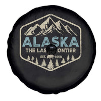 Vintage Alaska The Last Frontier Spare Tire Cover Retro Alaskan Bear Mountain Souvenir - Wonder Print Shop