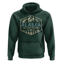 Vintage Alaska The Last Frontier Hoodie Retro Alaskan Bear Mountain Souvenir - Wonder Print Shop