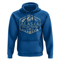Vintage Alaska The Last Frontier Hoodie Retro Alaskan Bear Mountain Souvenir - Wonder Print Shop