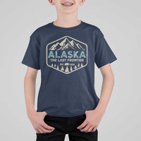 Vintage Alaska The Last Frontier T Shirt For Kid Retro Alaskan Bear Mountain Souvenir - Wonder Print Shop