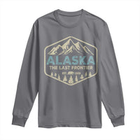 Vintage Alaska The Last Frontier Long Sleeve Shirt Retro Alaskan Bear Mountain Souvenir - Wonder Print Shop