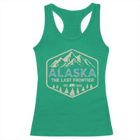 Vintage Alaska The Last Frontier Racerback Tank Top Retro Alaskan Bear Mountain Souvenir - Wonder Print Shop