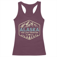 Vintage Alaska The Last Frontier Racerback Tank Top Retro Alaskan Bear Mountain Souvenir - Wonder Print Shop