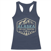 Vintage Alaska The Last Frontier Racerback Tank Top Retro Alaskan Bear Mountain Souvenir - Wonder Print Shop
