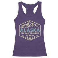 Vintage Alaska The Last Frontier Racerback Tank Top Retro Alaskan Bear Mountain Souvenir - Wonder Print Shop