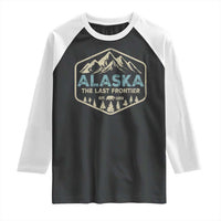 Vintage Alaska The Last Frontier Raglan Shirt Retro Alaskan Bear Mountain Souvenir - Wonder Print Shop