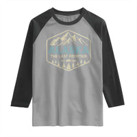 Vintage Alaska The Last Frontier Raglan Shirt Retro Alaskan Bear Mountain Souvenir - Wonder Print Shop