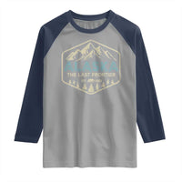 Vintage Alaska The Last Frontier Raglan Shirt Retro Alaskan Bear Mountain Souvenir - Wonder Print Shop