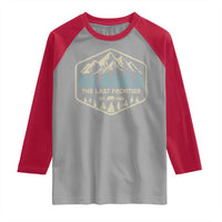 Vintage Alaska The Last Frontier Raglan Shirt Retro Alaskan Bear Mountain Souvenir - Wonder Print Shop