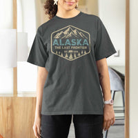 Vintage Alaska The Last Frontier T Shirt For Women Retro Alaskan Bear Mountain Souvenir - Wonder Print Shop
