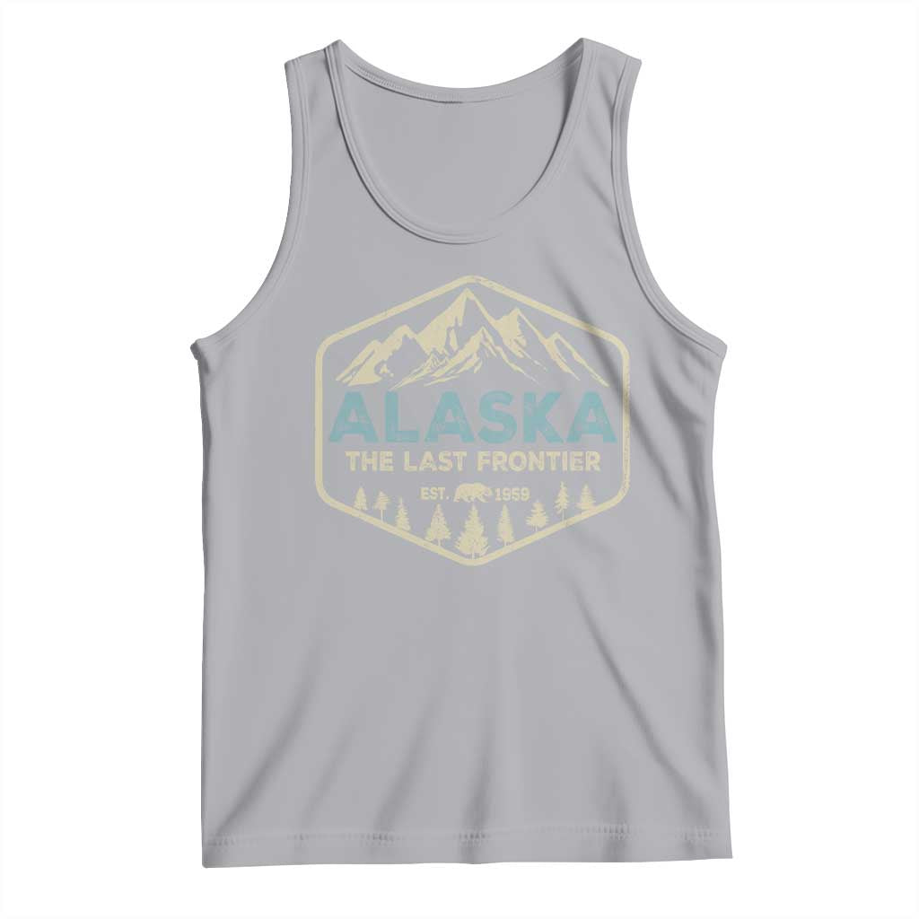Vintage Alaska The Last Frontier Tank Top Retro Alaskan Bear Mountain Souvenir - Wonder Print Shop