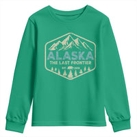 Vintage Alaska The Last Frontier Youth Sweatshirt Retro Alaskan Bear Mountain Souvenir - Wonder Print Shop