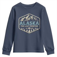 Vintage Alaska The Last Frontier Youth Sweatshirt Retro Alaskan Bear Mountain Souvenir - Wonder Print Shop