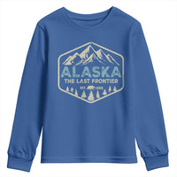 Vintage Alaska The Last Frontier Youth Sweatshirt Retro Alaskan Bear Mountain Souvenir - Wonder Print Shop