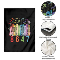 Retro 8647 Garden Flag Equal Rights Book Flower Feminist Women Rights - Wonder Print Shop