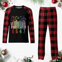 Retro 8647 Plaid Pajama Set Equal Rights Book Flower Feminist Women Rights - Wonder Print Shop