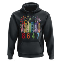 Retro 8647 Hoodie Equal Rights Book Flower Feminist Women Rights