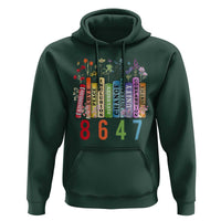 Retro 8647 Hoodie Equal Rights Book Flower Feminist Women Rights