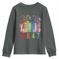 Retro 8647 Youth Sweatshirt Equal Rights Book Flower Feminist Women Rights