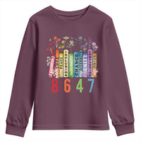 Retro 8647 Youth Sweatshirt Equal Rights Book Flower Feminist Women Rights