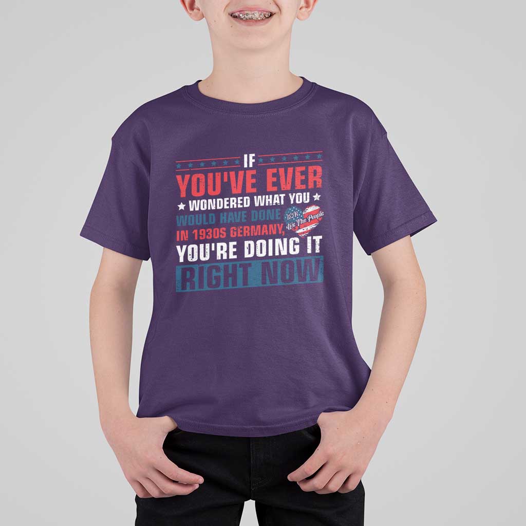 Anti Fascist T Shirt For Kid Political Activism Human Rights