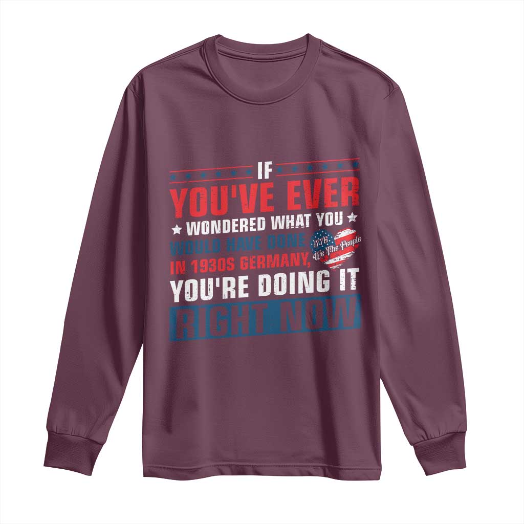 Anti Fascist Long Sleeve Shirt Political Activism Human Rights
