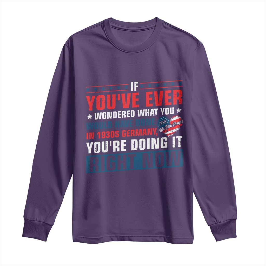 Anti Fascist Long Sleeve Shirt Political Activism Human Rights