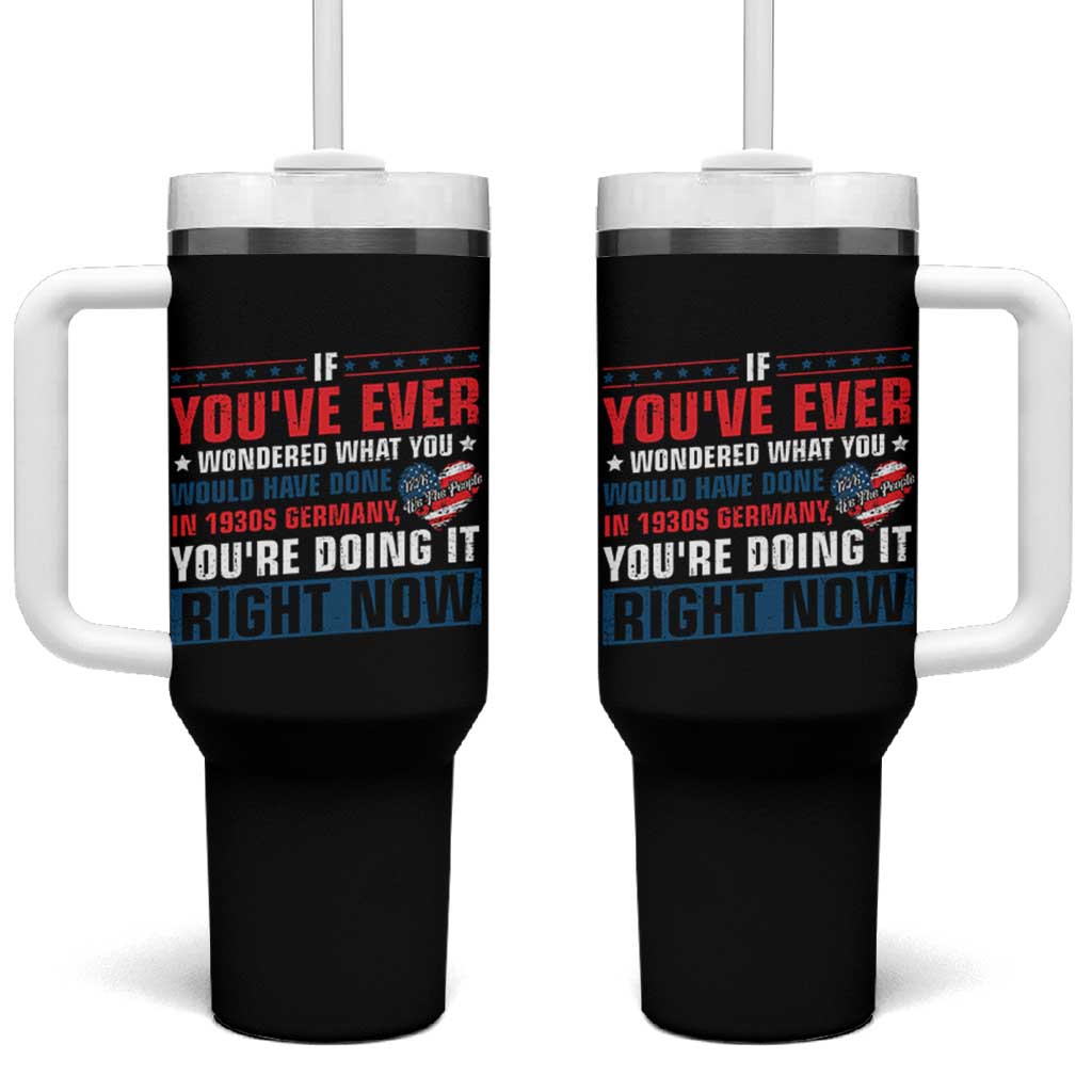 Anti Fascist Tumbler With Handle Political Activism Human Rights