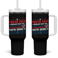 Anti Fascist Tumbler With Handle Political Activism Human Rights