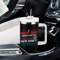 Anti Fascist Tumbler With Handle Political Activism Human Rights