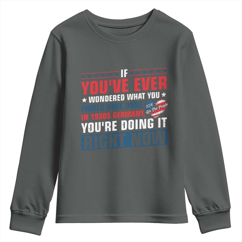 Anti Fascist Youth Sweatshirt Political Activism Human Rights