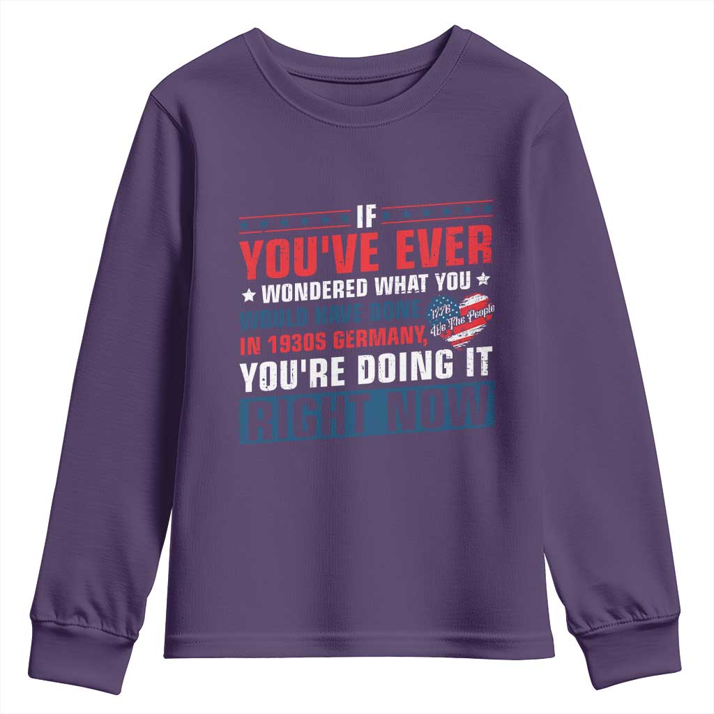 Anti Fascist Youth Sweatshirt Political Activism Human Rights