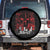 Retro 8647 Spare Tire Cover Vintage USA American Flag Skull